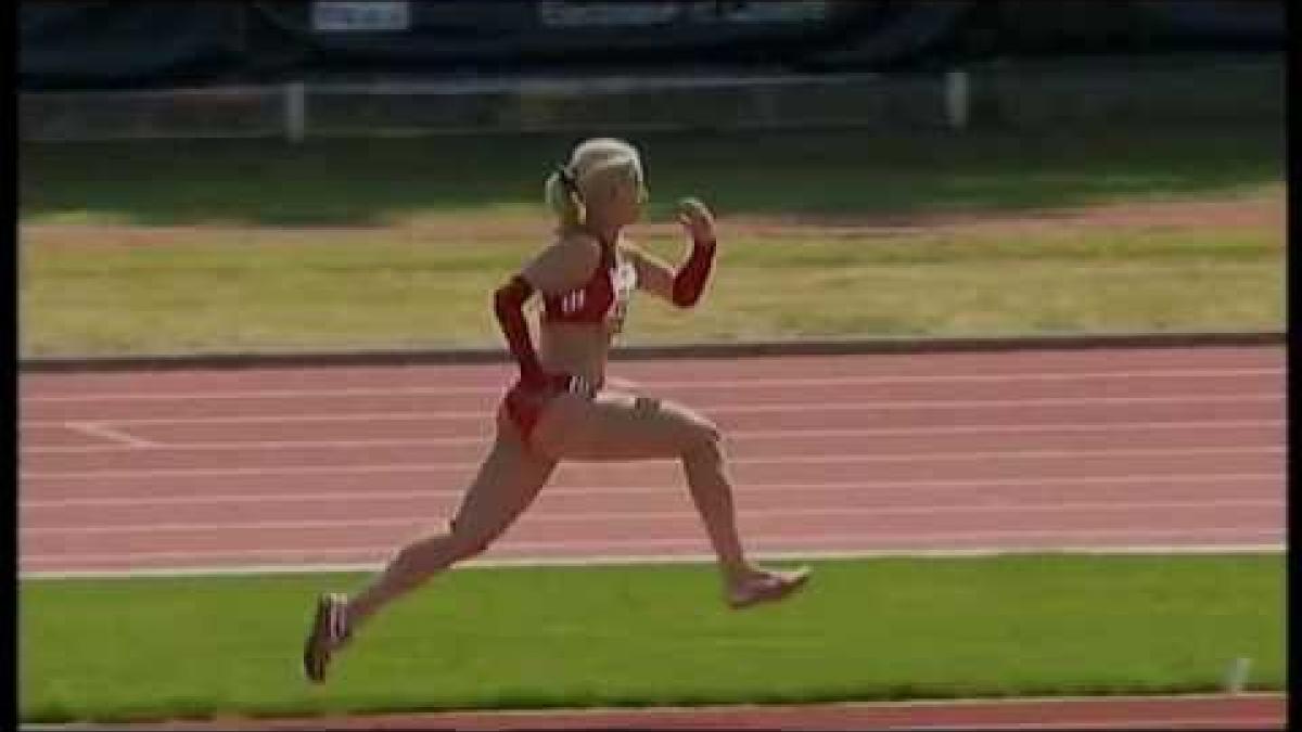 Athletics - Nikol Rodomakina - women's long jump T46 final - 2013 IPC Athletics World C...