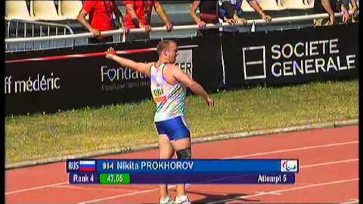 Athletics - Men'sJavelin Throw - F46 Final - 2013 IPC Athletics World Championships, Lyon