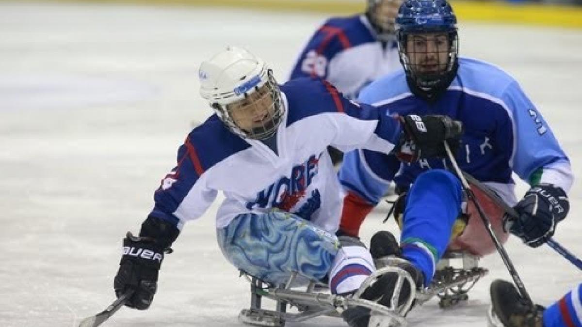 Highlights Korea v Italy - 2013 IPC Ice Sledge Hockey World Championships A-Pool Goyang