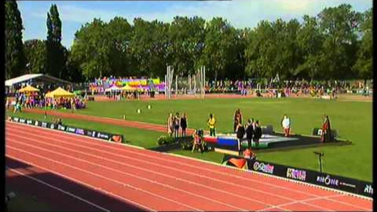 Athletics -  men's shot put F41 Medal Ceremony  - 2013 IPC Athletics World Championships, Lyon