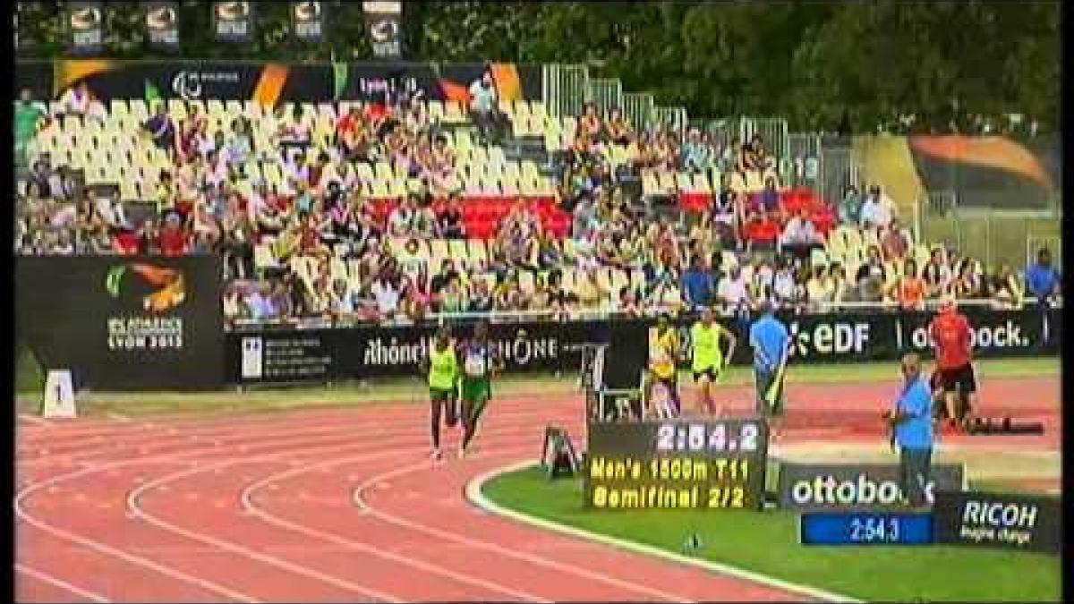 Athletics - men's 1500m T11 semifinals 2 - 2013 IPC Athletics World Championships, Lyon