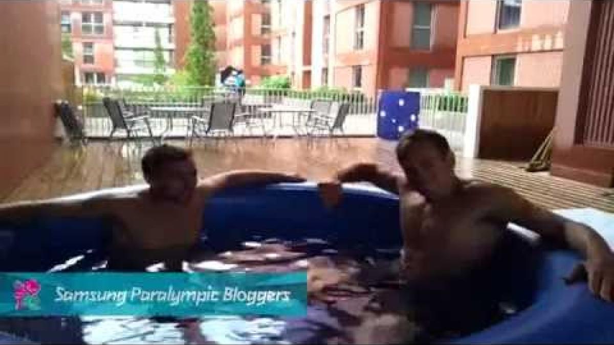 Evan O'Hanlon - Evan & Scott do recovery, Paralympics 2012