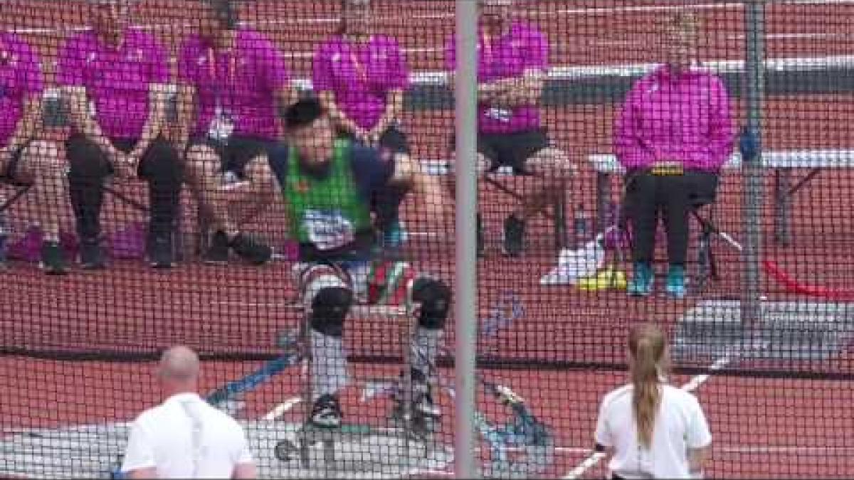 Yanzhang Wang | Gold Men’s Discus F34 |Final | London 2017 World Para Athletics Championships