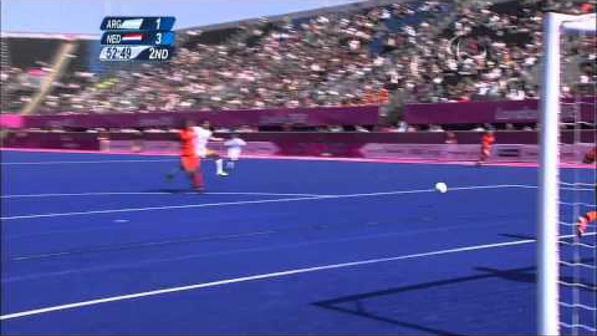 Football 7-a-side - ARG vs NED - 2nd half - Men's Pool A Prelims - London 2012 Paralympic Games