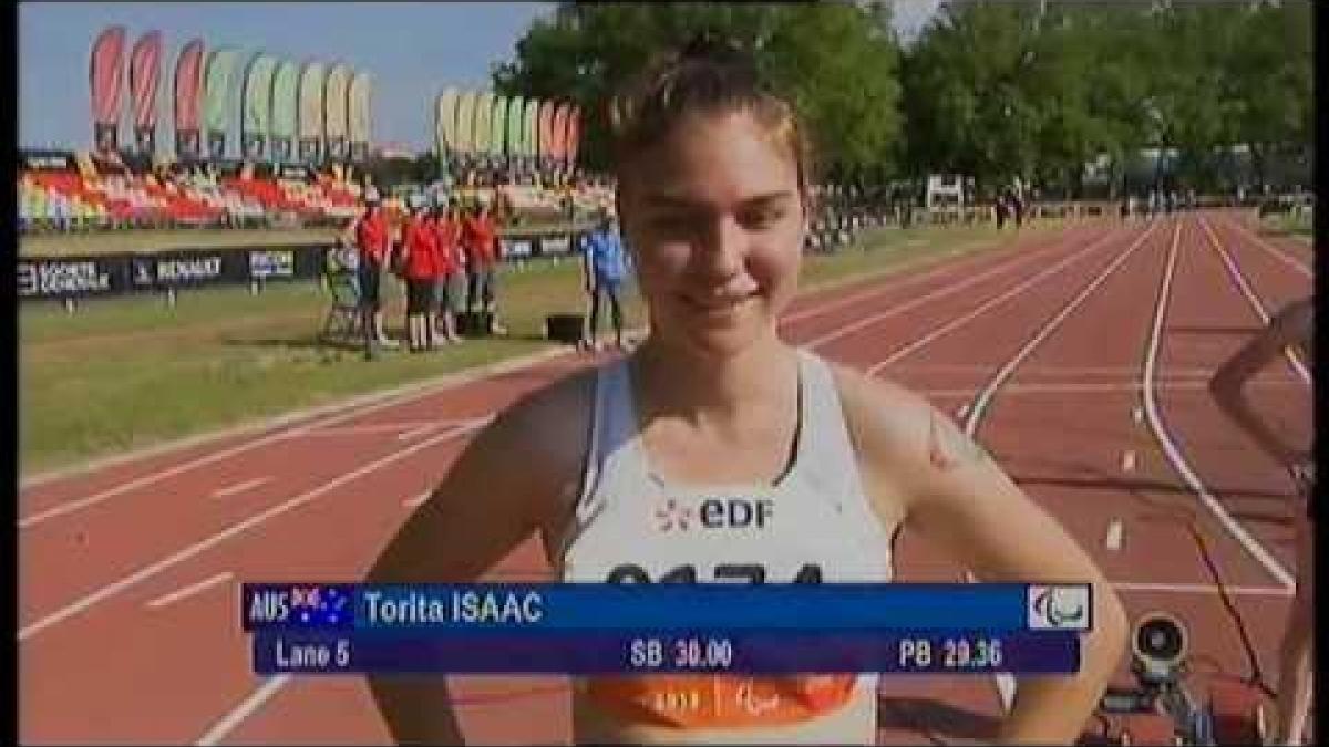 Athletics - women's 200m T38 semifinals 2 - 2013 IPC Athletics World Championships, Lyon