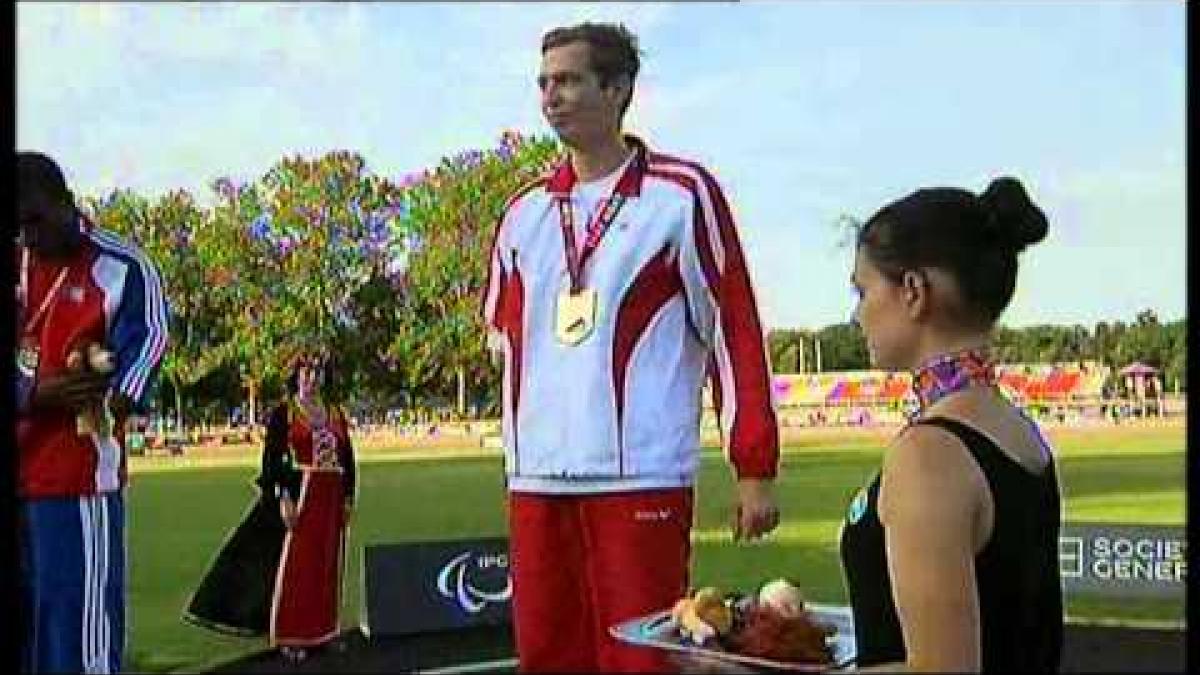 Athletics -  men's 400m T38 Medal Ceremony  - 2013 IPC Athletics World Championships, Lyon