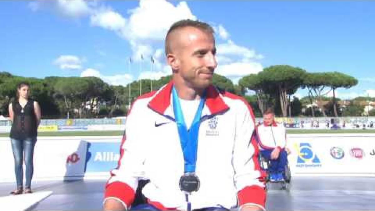 Men's 800 m T54 | Victory Ceremony | 2016 IPC Athletics European Championships Grosseto