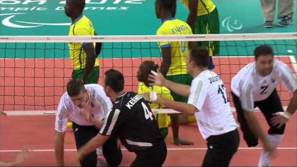 Sitting Volleyball - BIH vs Rwanda - Men's Preliminaries Pool B - London 2012 Paralympic Games