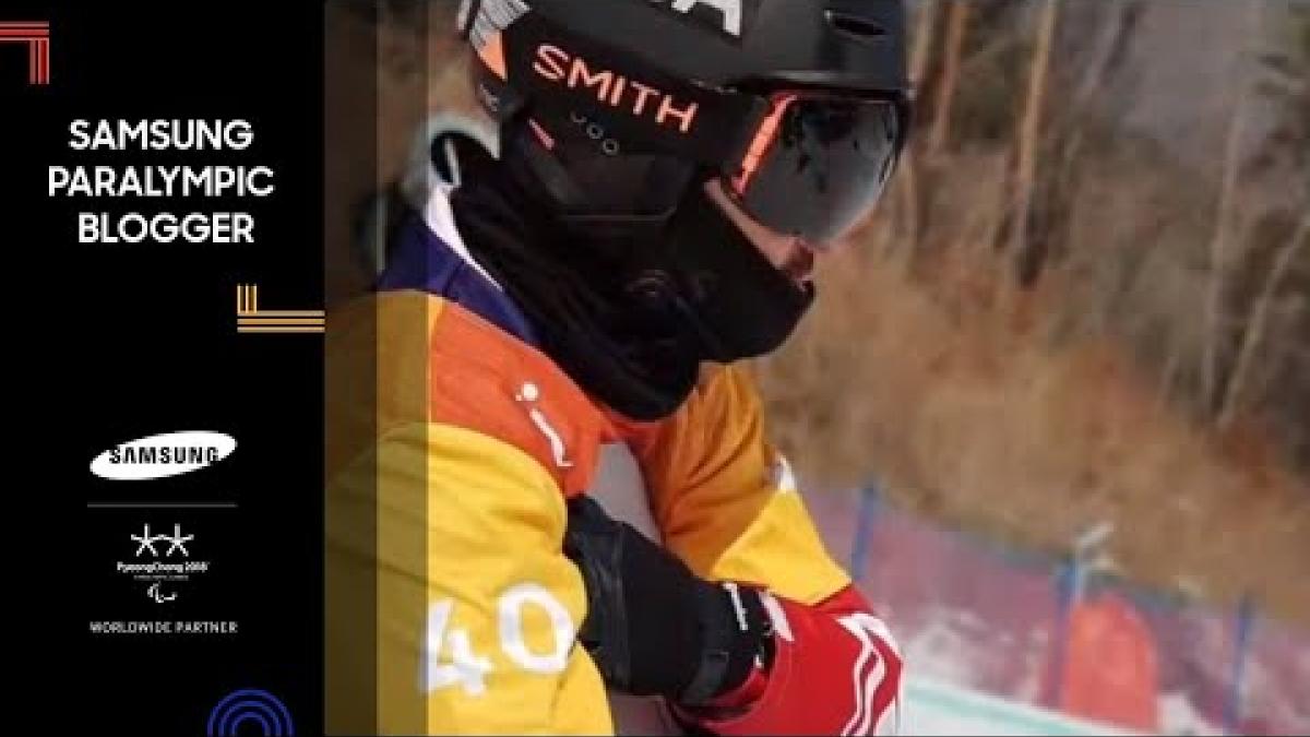 Nicole Roundy | ParaSnowboard Wraps up SBX Practice | Samsung Paralympic Bloggers | PyeongChang 2018