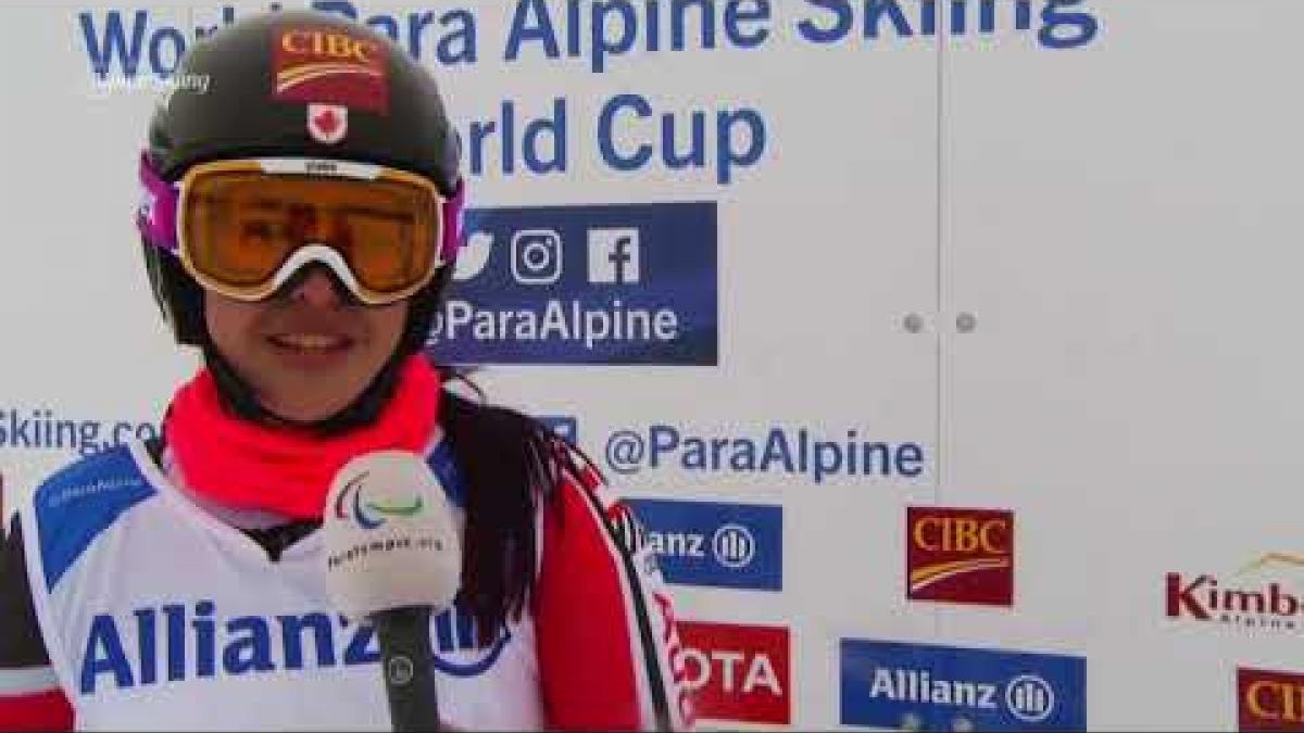 Alana Ramsay wins women's downhill standing  | 2018 World Para Alpine Skiing World Cup Kimberley