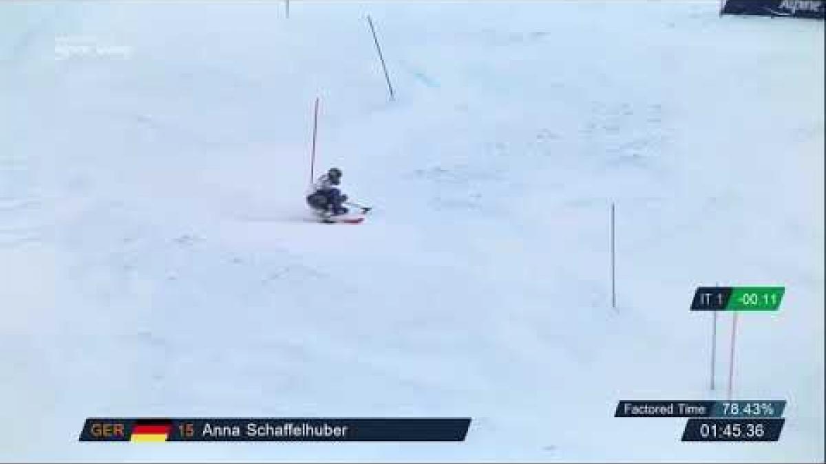 Anna Schaffelhuber | Super Combined Slalom | 2019 WPAS Championships