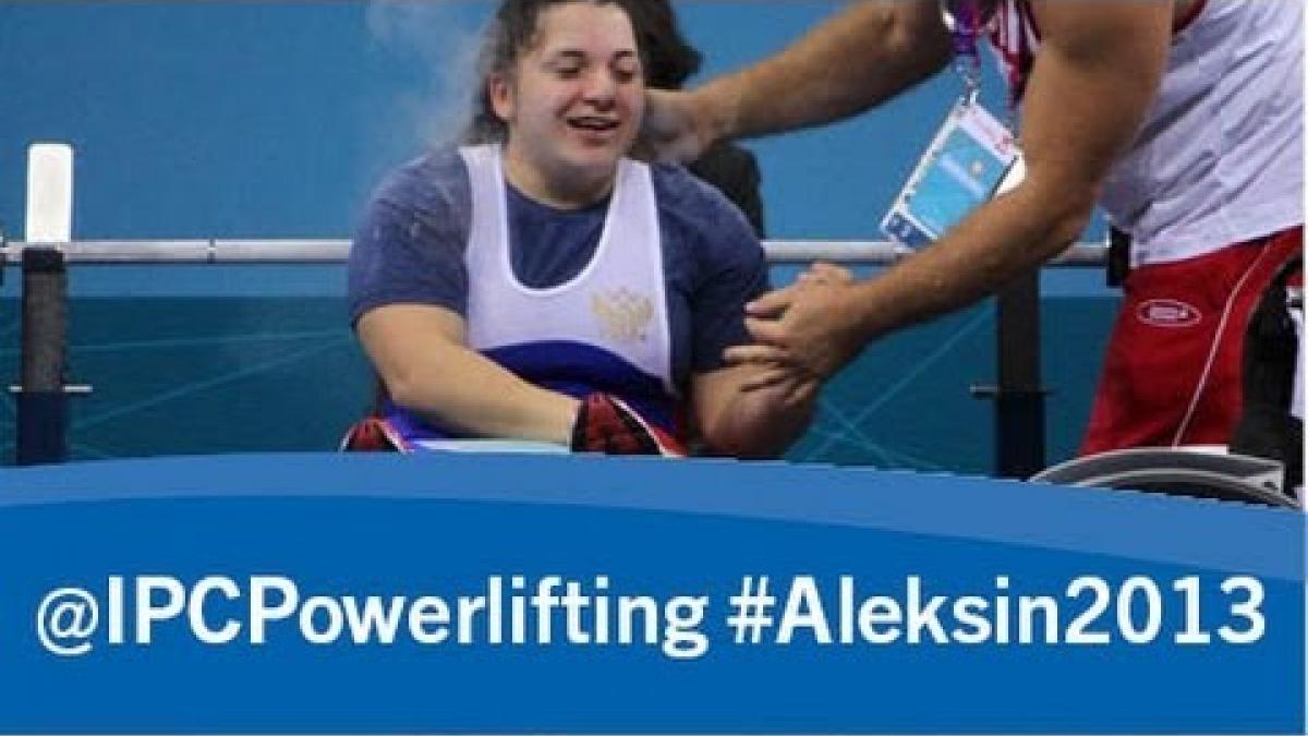 Powerlifting - women's -50kg - 2013 IPC Powerlifting European Open Championships Aleksin