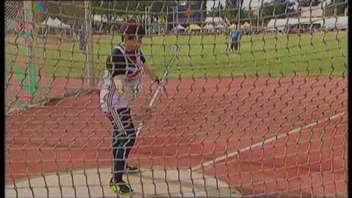 Athletics - women's discus throw F37 final - 2013 IPC Athletics World Championships, Lyon