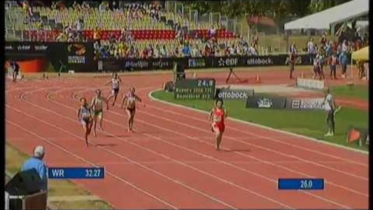 Athletics - Women's 200m T35 semifinal 2 - 2013 IPC Athletics World Championships, Lyon