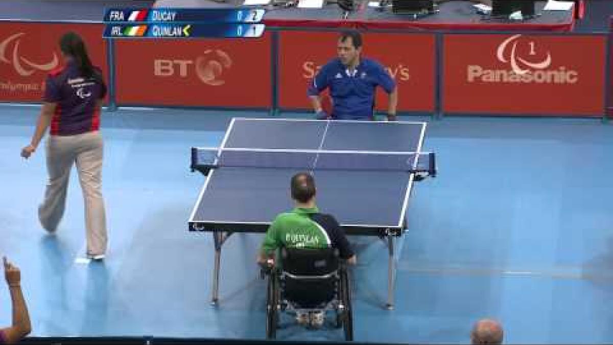 Table Tennis - FRA vs IRL - Men's Singles - Class 1 Group A - Qual. - London 2012 Paralympic Games