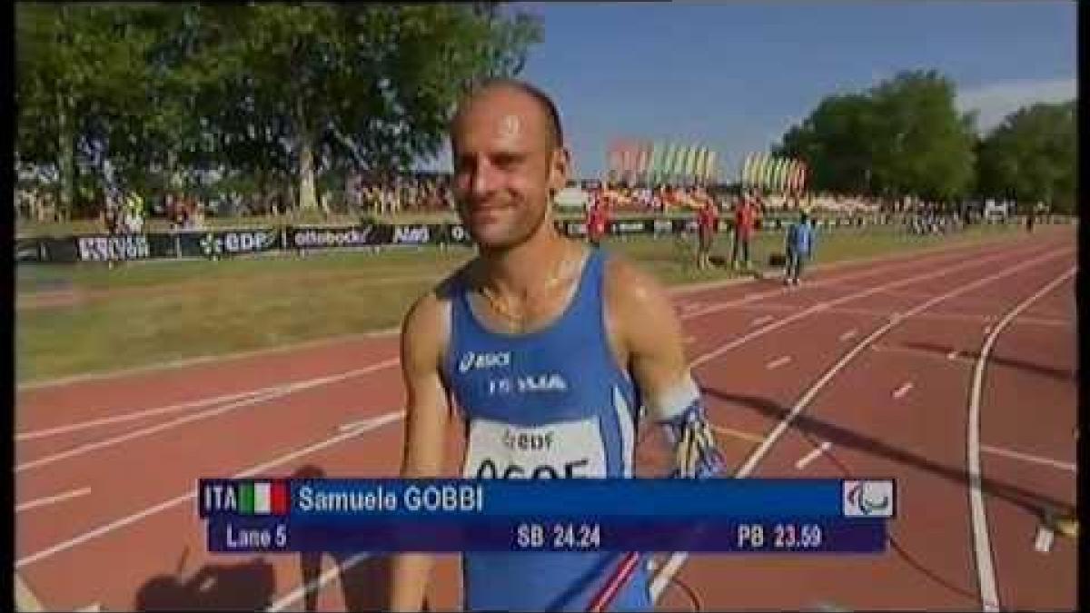 Athletics - men's 200m T46 semifinals 1 - 2013 IPC Athletics World Championships, Lyon