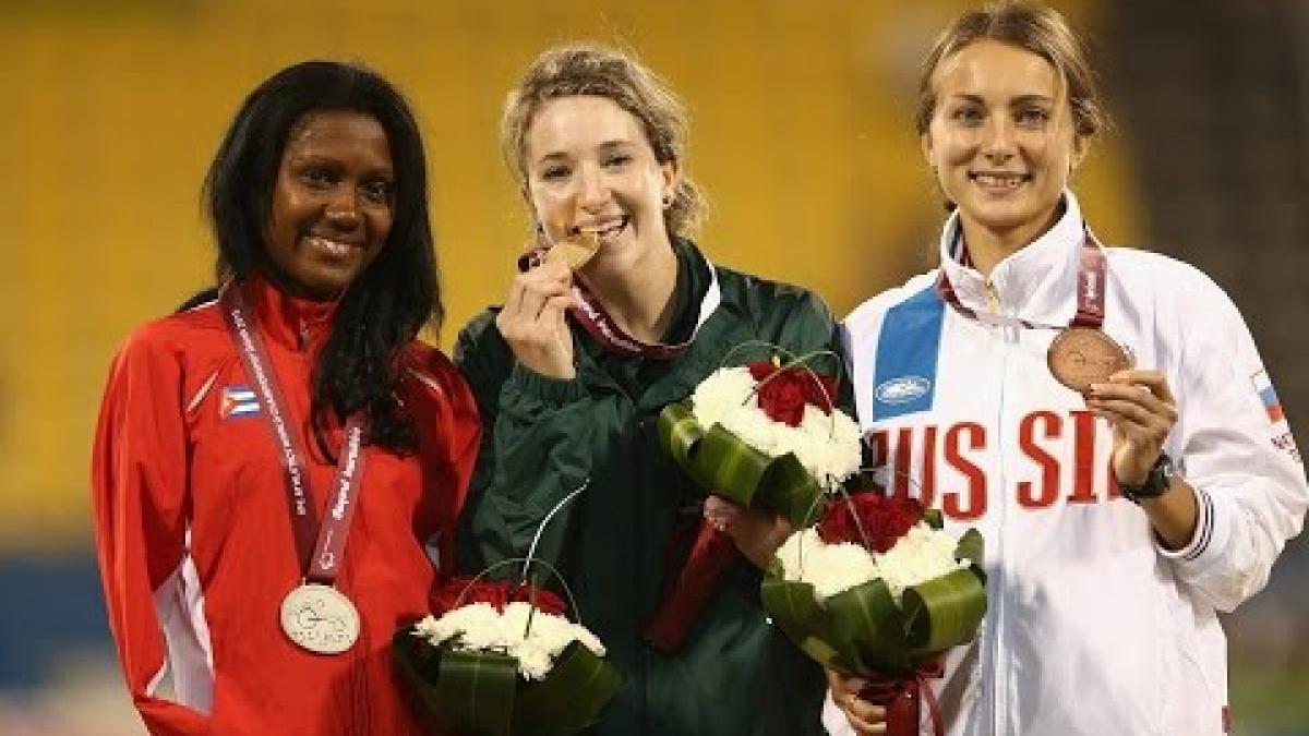 Women's 400m T47 | Victory Ceremony |  2015 IPC Athletics World Championships Doha