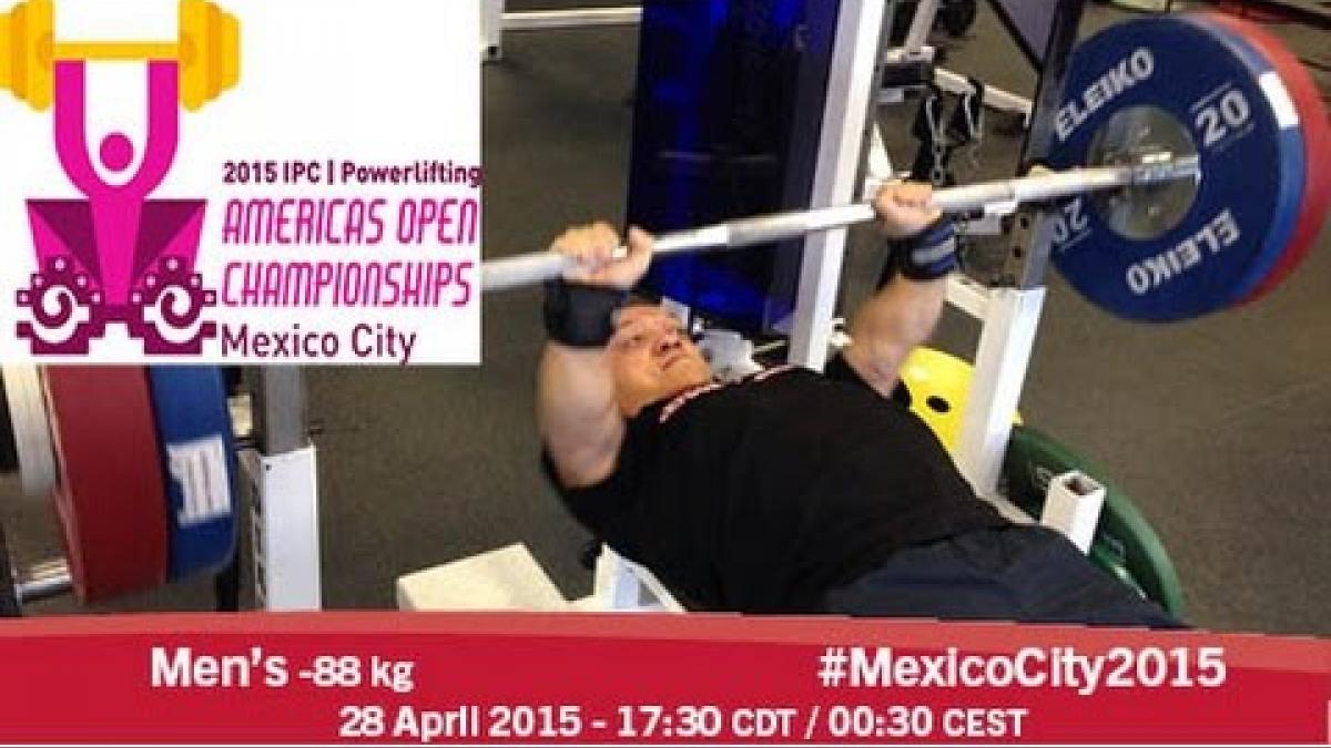 Men’s -88 kg | 2015 IPC Powerlifting Open Americas Championships, Mexico City
