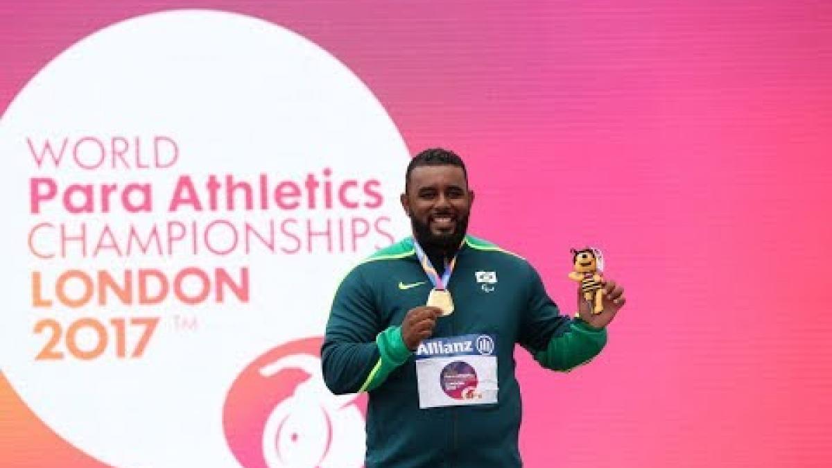 Thiago Paulino SANTOS Gold Men's Discus F57 | Final | London 2017 World Para Athletics Championships