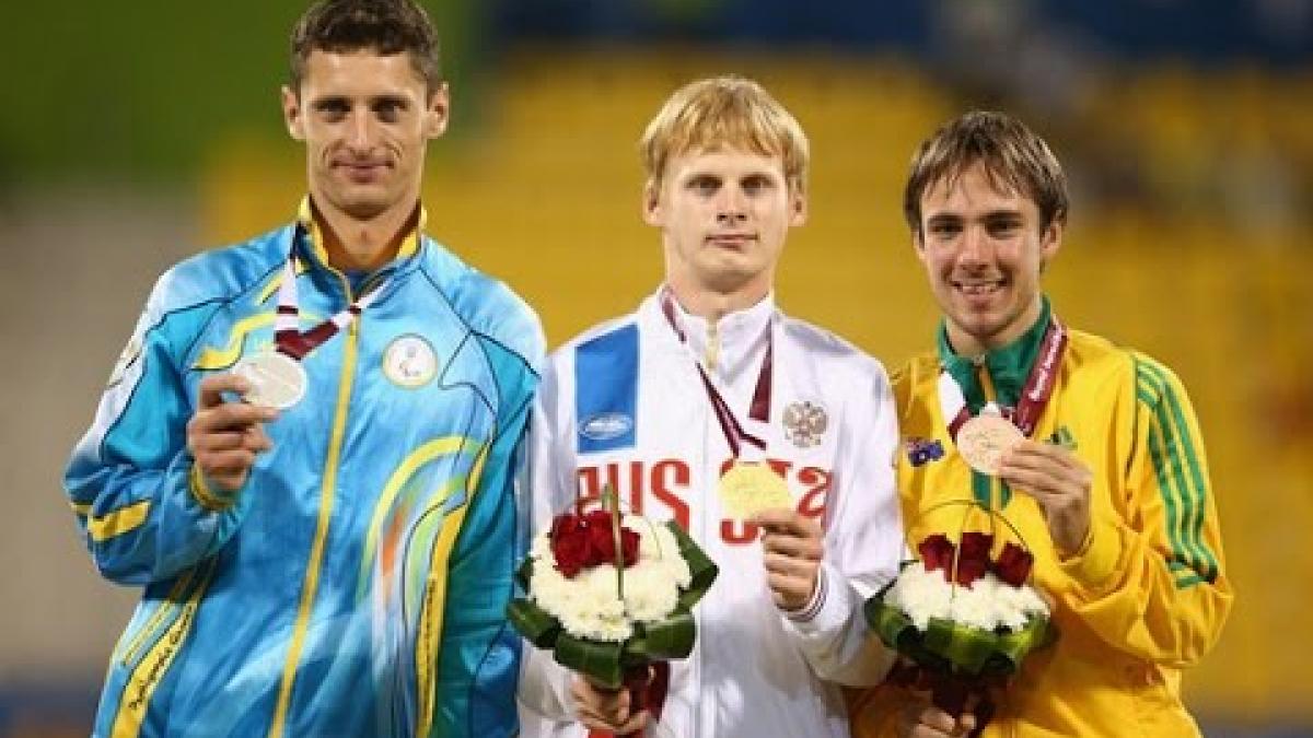 Men's long jump T36 | Victory Ceremony |  2015 IPC Athletics World Championships Doha