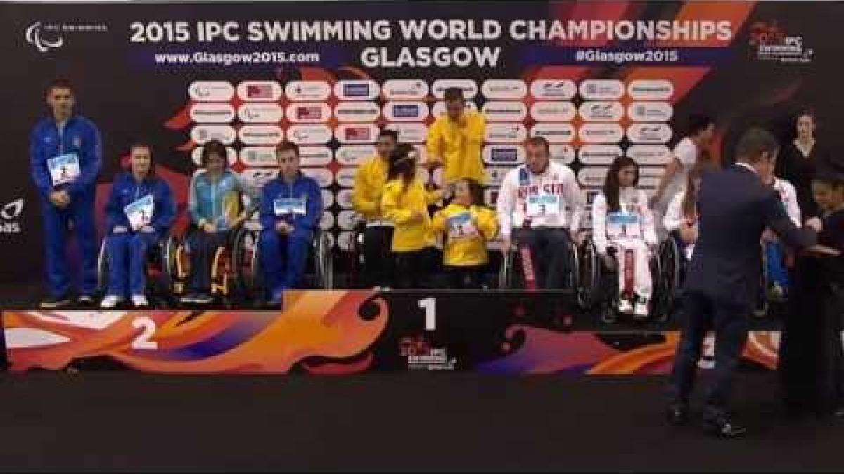 Mixed 4x50m Freestyle Relay 20points | Victory Ceremony | 2015 IPC SwimmingWorldChampionshipsGlasgow