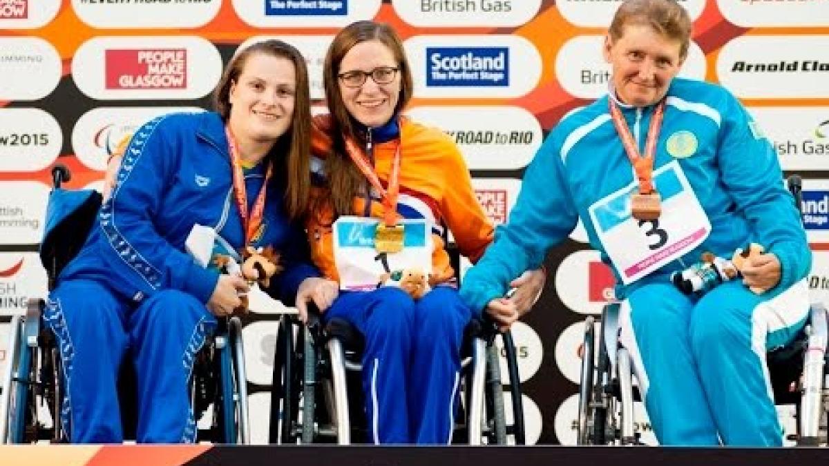 Women's 100m Freestyle S3 | Victory Ceremony | 2015 IPC Swimming World Championships Glasgow