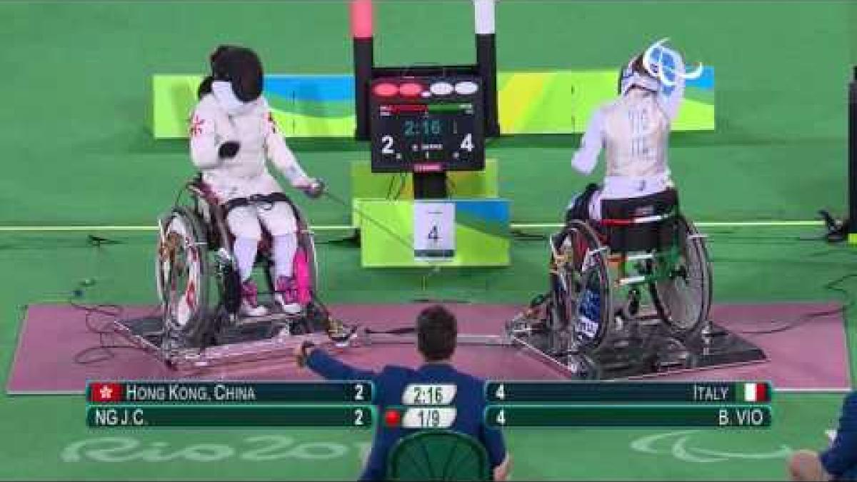 Wheelchair fencing | Italy v Hong Kong, China | Women's Foil Team Bronze | Rio 2016 Paralympic Games