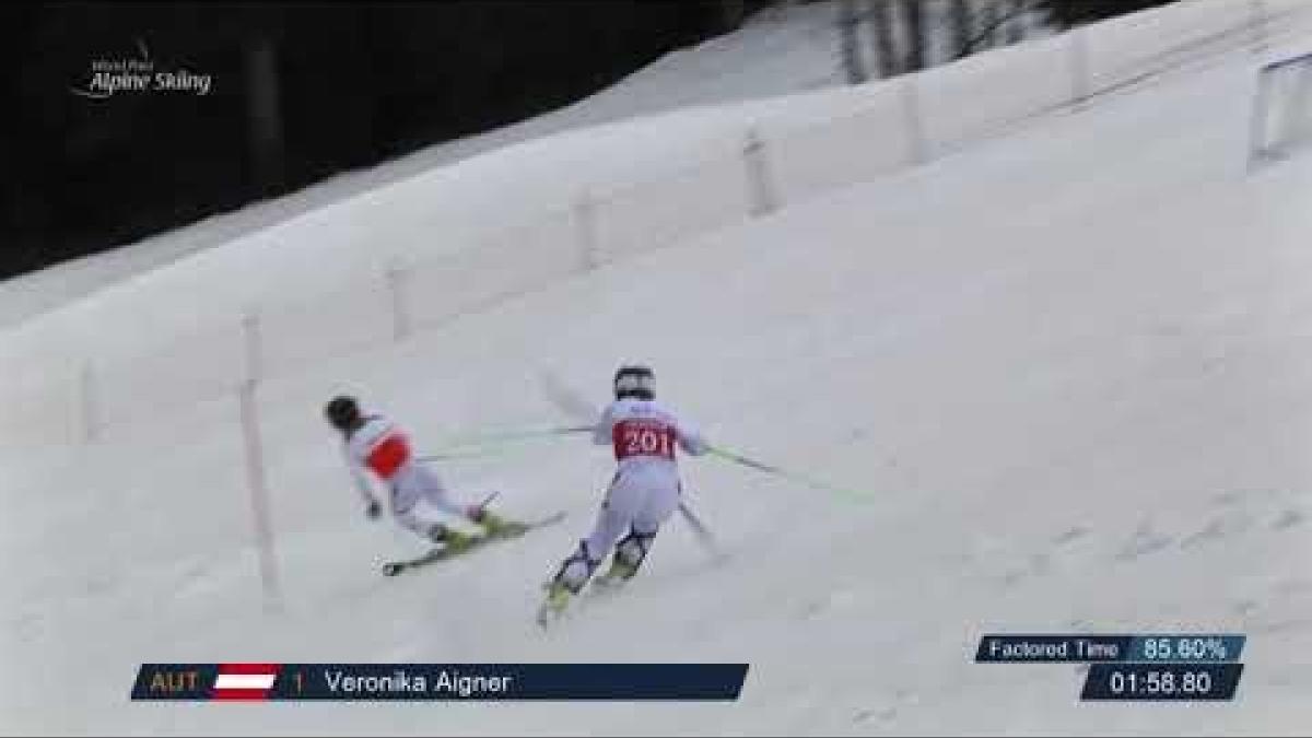 Veronika Aigner | Austria | VI Slalom | World Para Alpine Skiing World Cup | Zagreb 2019