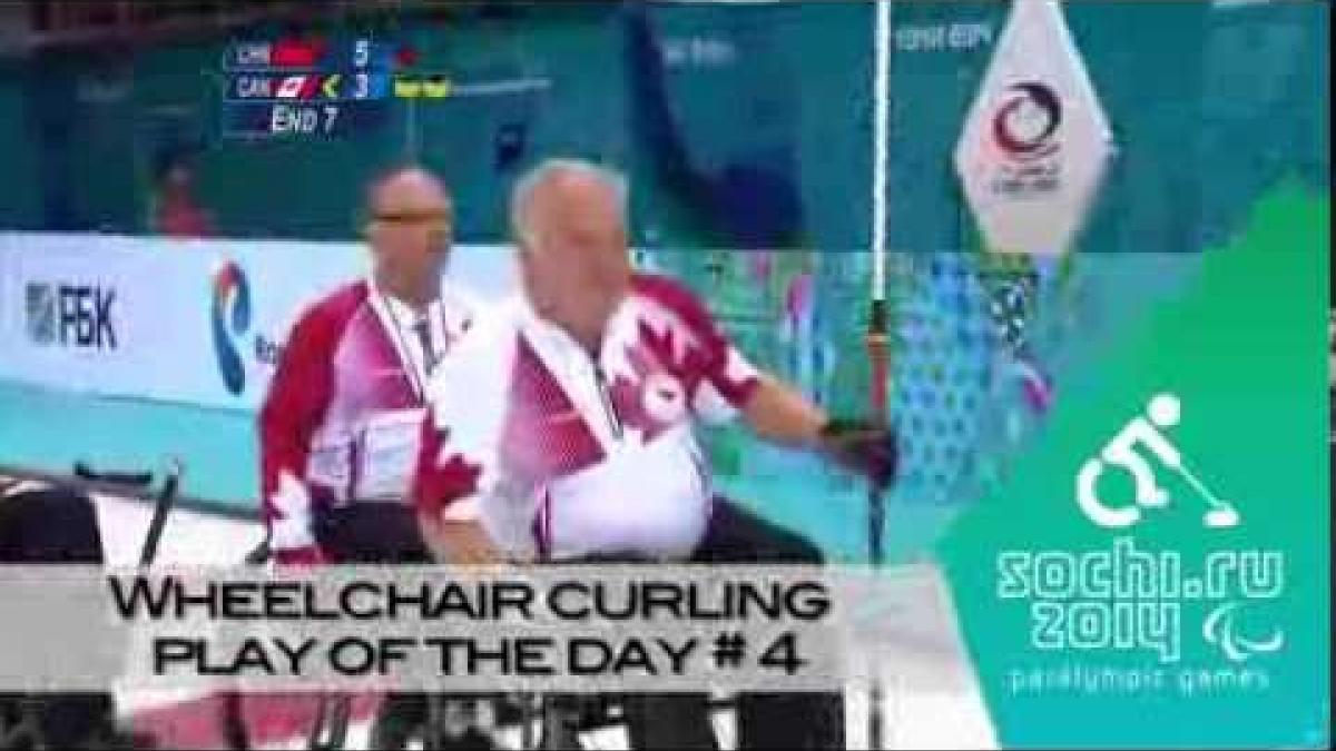 Day 4 | Weehlchair curling play of the day | Sochi 2014 Winter Games