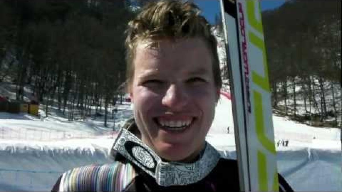 Allison Jones on the slopes of Sochi
