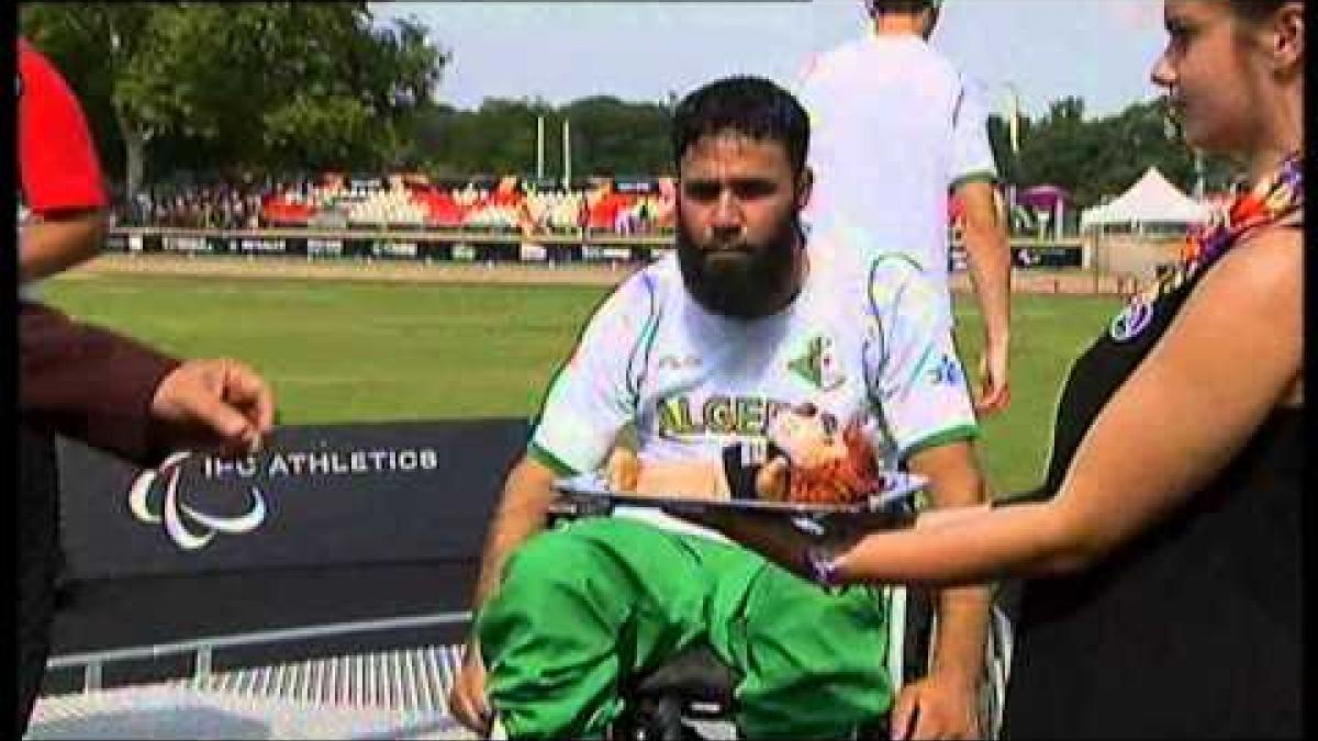 Athletics - men's discus throw F51/52/53 Medal Ceremony - 2013 IPC Athletics World Championships