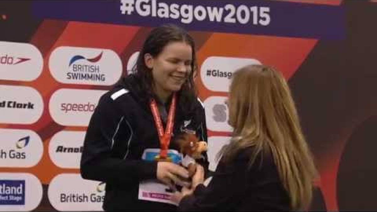 Women's 200m IM SM11 | Victory Ceremony | 2015 IPC Swimming World Championships Glasgow