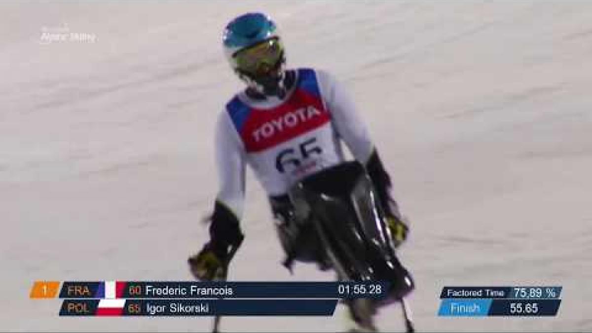 Igor Sikorski 1st men's Slalom sitting - 2018 World Cup Zagreb