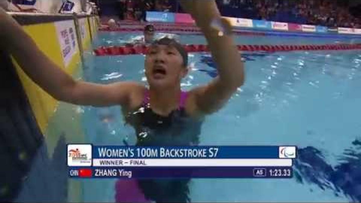 Women's 100m Backstroke S7 | Final | 2015 IPC Swimming World Championships Glasgow
