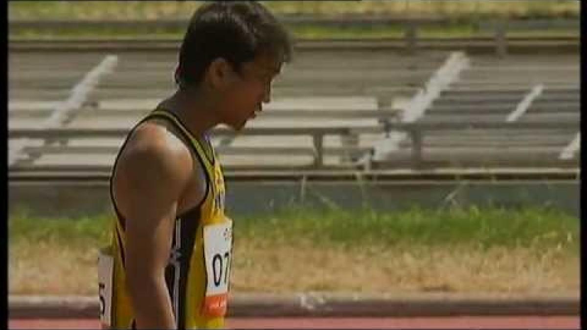 Athletics -  Mohamad Ishak - men's long jump T13 final - 2013 IPC Athletics World Championships