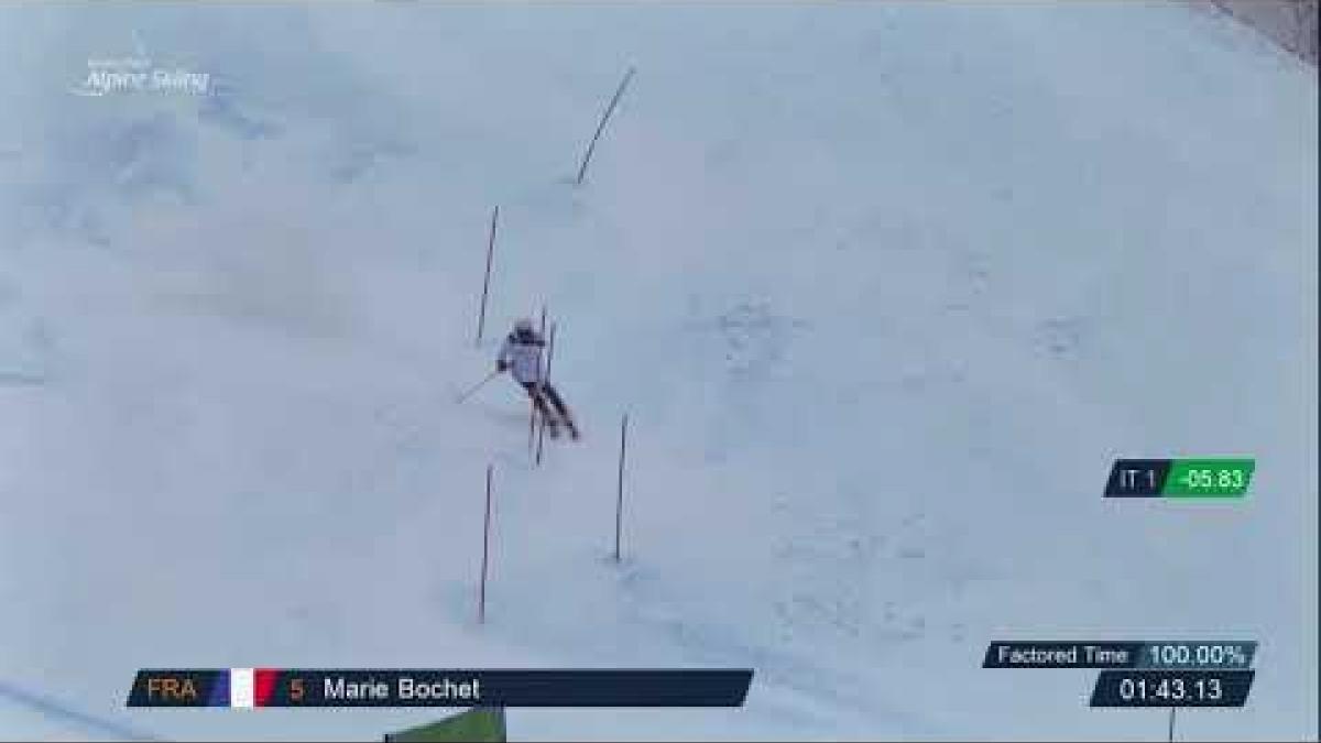 Marie Bochet | Super Combined Slalom | 2019 WPAS Championships