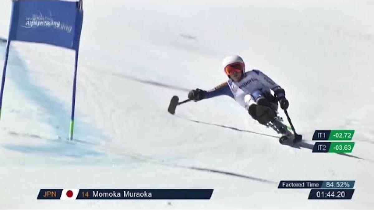 Momoka Muraoka | Giant Slalom Sitting Day 3 | World Para Alpine World Cup | La Molina 2019