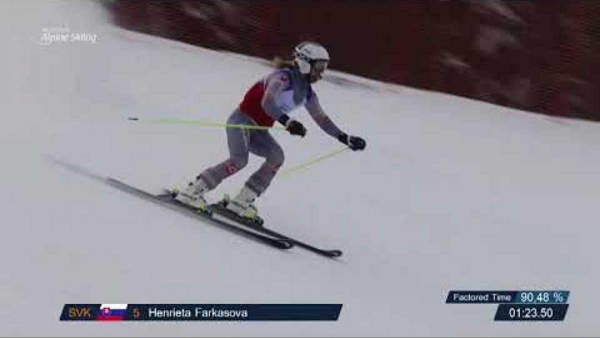 Henrieta FARKASOVA and guide Natalia Subrtova-1st Women's Giant Slalom VI