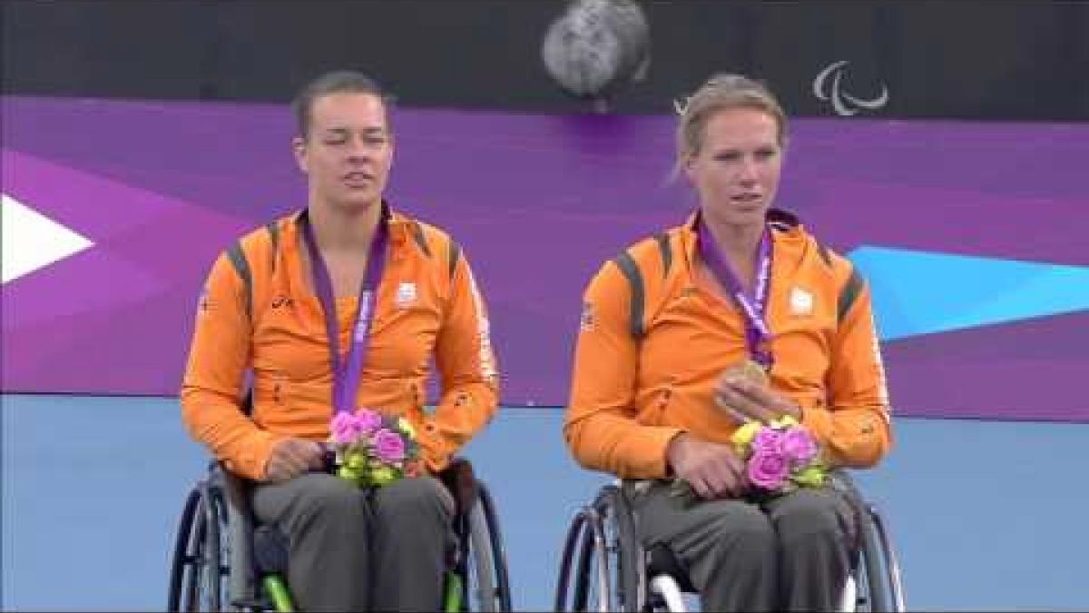 Wheelchair Tennis - Women's Doubles Victory Ceremony - London 2012 Paralympic Games