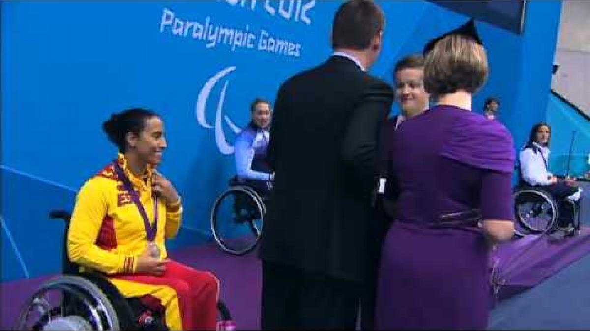Swimming   Women's 200m Freestyle   S5 Victory Ceremony   2012 London Paralympic Games