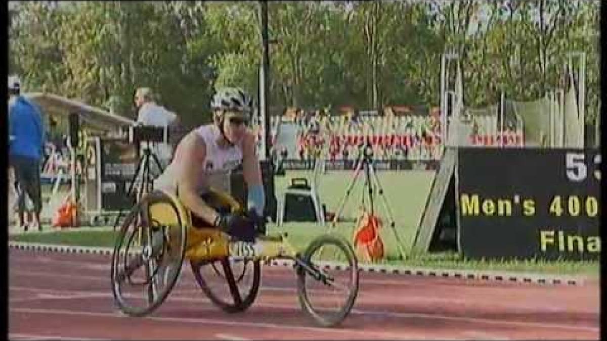 Athletics - men's 400m T34 final - 2013 IPC Athletics World Championships, Lyon