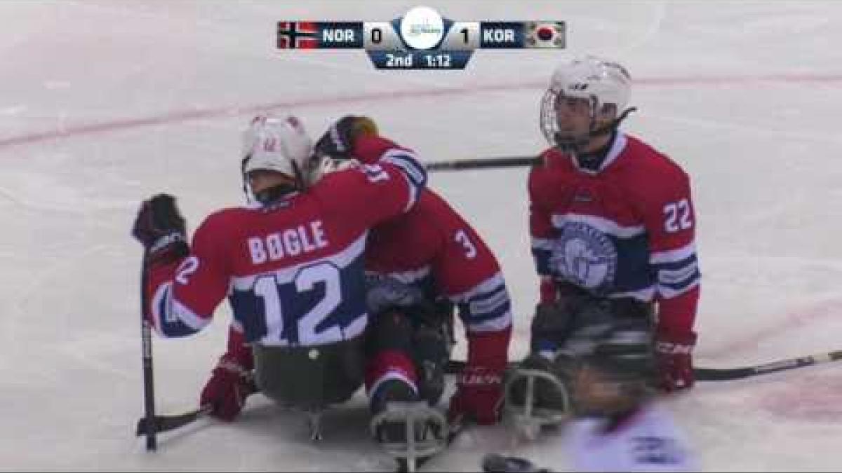 2017 World Para ice hockey Championships, KOR v NOR, Game Highlights